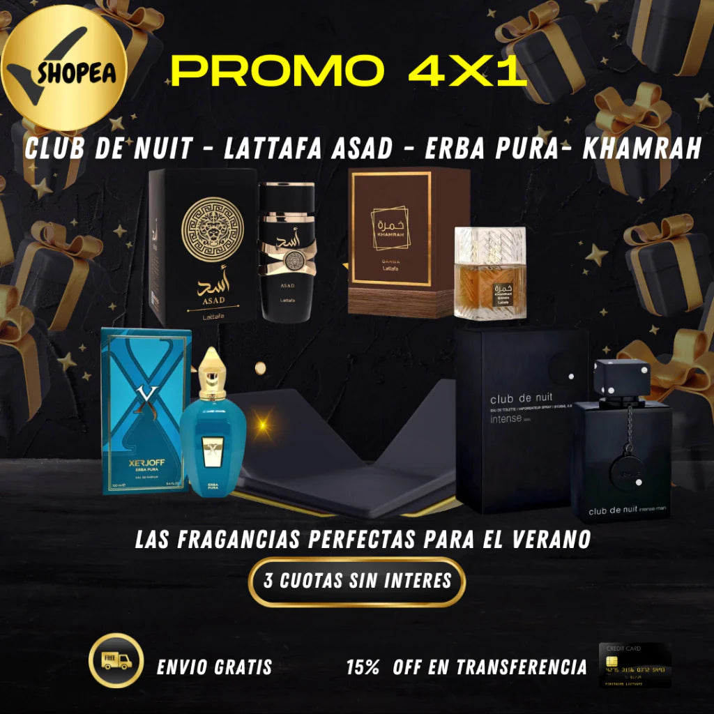 OFERTA LIMITADA! 4x1 en PERFUMES ARABES